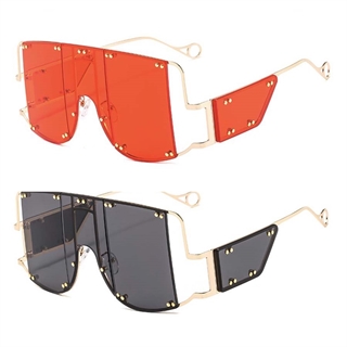 Modesolbrille -  tre linser med stor ramme